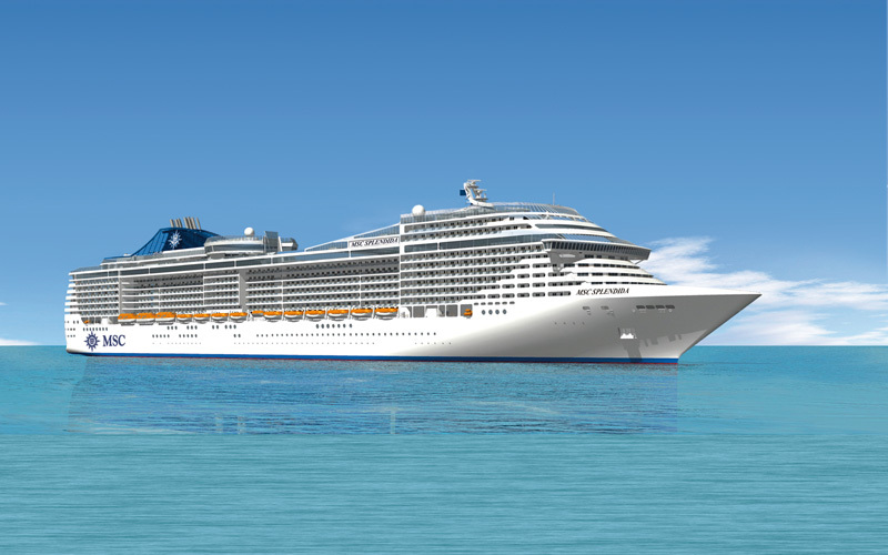 MSC Splendida Bild des Kreuzfahrtschiffes MSC Splendida