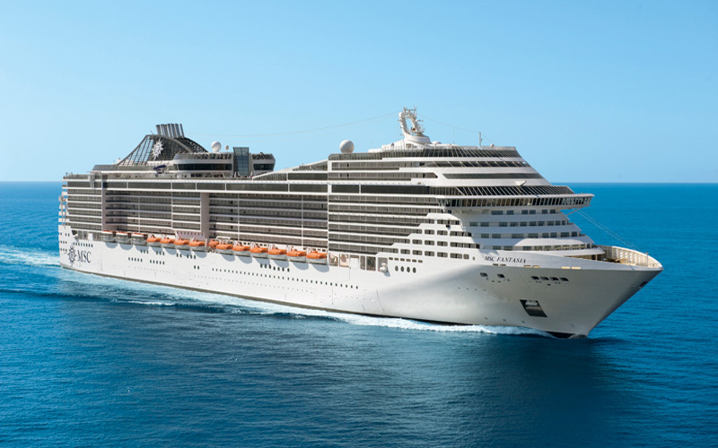 MSC Fantasia Bild des Kreuzfahrtschiffes MSC Fantasia