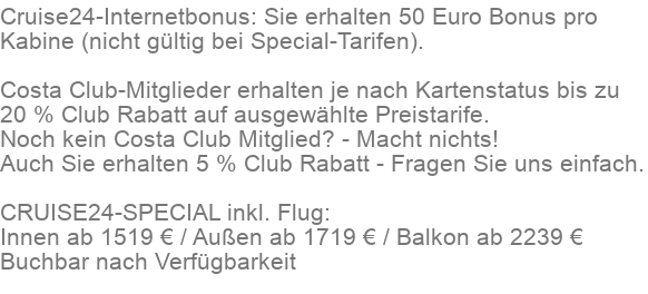 Aida Preise Ermäßigungen